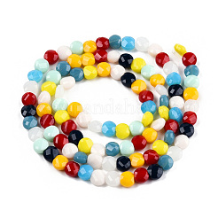 Opaque Solid Color Glass Beads Strands&nbsp;GLAA-N052-07