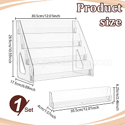 4-Tier Acrylic Display Riser Stands for Cosmetic Jewelry&nbsp;ODIS-UN0001-36A