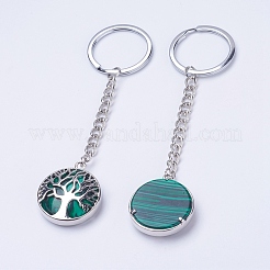 Synthetic Malachite Keychain&nbsp;KEYC-E023-02B