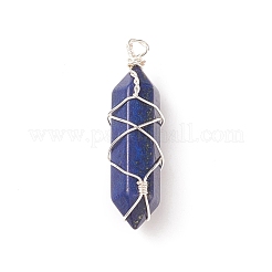 Natural & Synthetic Mixed Stone Double Terminal Pointed Pendants&nbsp;PALLOY-JF01743-02