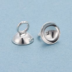 201 Stainless Steel Bead Cap Pendant Bails&nbsp;STAS-L244-27D-S