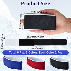 6Pcs 3 Colors EVA with Nylon Snowboard Straps&nbsp;FIND-CN0002-27