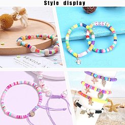 Flat Round Handmade Polymer Clay Beads&nbsp;CLAY-R067-6.0mm-03