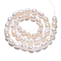 Natural Cultured Freshwater Pearl Beads Strands&nbsp;PEAR-N014-07H