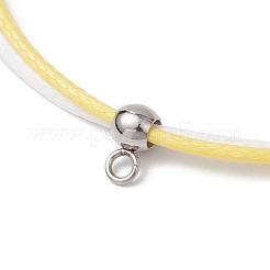 16Pcs Two Tone Waxed Polyester Cord Bracelets for Men Women&nbsp;BJEW-JB11790
