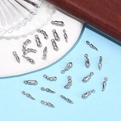 25Pcs 5 Styles Vegetables 304 Stainless Steel Charms&nbsp;STAS-YW0011-22