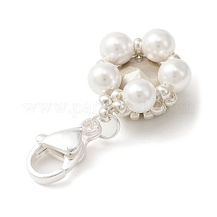 K9 Glass Rhinestone & Shell Pearl Bead Pendant Decoration&nbsp;HJEW-MZ00027