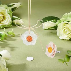 2Pcs 2 Colors Gesso Car Air Vent Decorations&nbsp;AJEW-FH0002-51