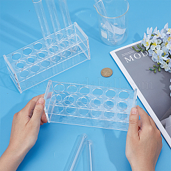 12 Hole Acrylic Test Tube Display Stands&nbsp;AJEW-WH0348-861
