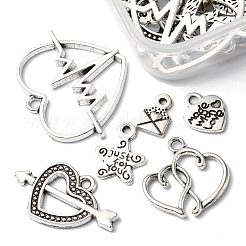48Pcs 6 Style Tibetan Style Alloy Pendants&nbsp;FIND-FS0001-46