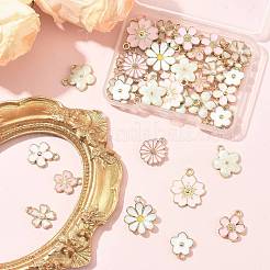 40Pcs 10 Styles Alloy Enamel Pendants&nbsp;ENAM-FS0004-04A
