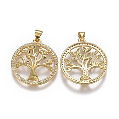 Brass Micro Pave Colorful Cubic Zirconia Pendants&nbsp;ZIRC-A011-29G
