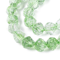 Crackle Transparent Glass Beads Strands&nbsp;GLAA-N068-02A-05