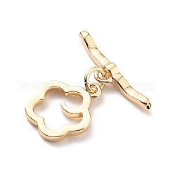 Rack Plating Brass Toggle Clasps&nbsp;KK-E034-12LG