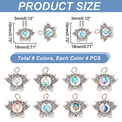 4 Sets Zinc Alloy Pendants&nbsp;FIND-AR0003-73