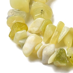 Natural Lemon Jade Chip Bead Strands&nbsp;G-M205-22