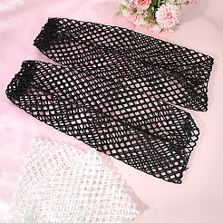 2Pairs 2 Colors Polyester Fishing Net Socks&nbsp;AJEW-CY0001-21