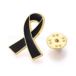 Awareness Ribbon Alloy Enamel Lapel Pins for Backpack Clothes&nbsp;JEWB-N009-03G
