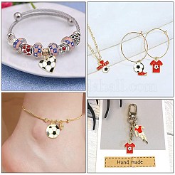 30Pcs 6 Styles Rack Plating Eco-Friendly Alloy Enamel Pendants&nbsp;ENAM-CJ0005-41