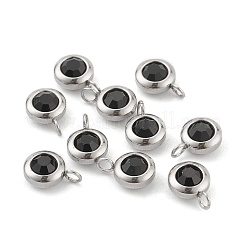 304 Stainless Steel Rhinestone Charms&nbsp;STAS-Z009-04-02P