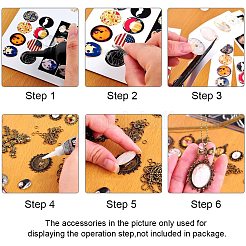 Transparent Glass Cabochons&nbsp;GGLA-PH0004-02