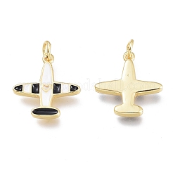 Brass Enamel Charms&nbsp;KK-M206-34G