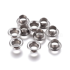 Tarnish Resistant European Style 201 Stainless Steel Eyelet Core&nbsp;X-STAS-E474-09B-P