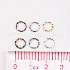 1 Box 6 Color Iron Open Jump Rings&nbsp;IFIN-X0025-7mm-NF-B