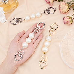 3 Strands 3 Colors ABS Pearl Bag Extender Chains&nbsp;FIND-PH0001-23