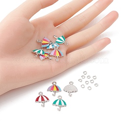 Umbrella Alloy Enamel Pendants&nbsp;ENAM-YW0002-87