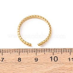 304 Stainless Steel Open Cuff Rings for Women&nbsp;RJEW-K309-11C-G