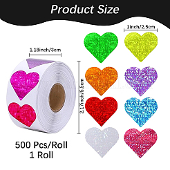 Heart Shaped Stickers Roll&nbsp;DIY-CP0013-99