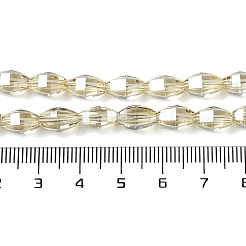 Electroplate Glass Beads Strands&nbsp;GLAA-Q101-03A-PL03