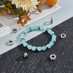 30Pcs 3 Style 202 Stainless Steel Spacer Beads&nbsp;STAS-UN0030-81