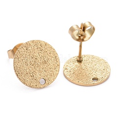 Ion Plating(IP) 304 Stainless Steel Stud Earring Findings&nbsp;X-STAS-Z021-C-01G