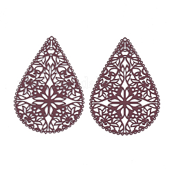 430 Stainless Steel Filigree Pendants&nbsp;STAS-S108-15C