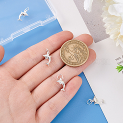 4Pcs 925 Sterling Silver Dolphin Charms&nbsp;STER-PH0002-30