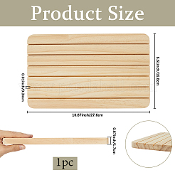 Rectangle Wood Earring Display Card Stands&nbsp;ODIS-WH20008-07A