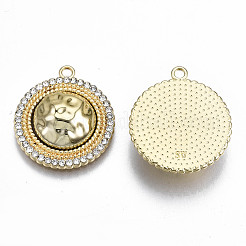 Rack Plating Alloy Crystal Rhinestone Pendants&nbsp;PALLOY-S132-219A-RS