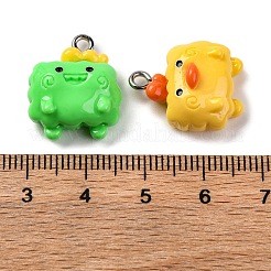 Animal Series Opaque Resin Pendants&nbsp;CRES-M038-06