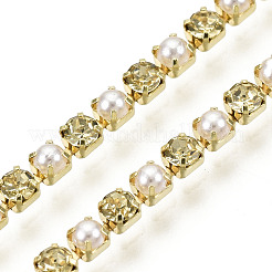 Brass Rhinestone Strass Chains&nbsp;CHC-N017-001A-A17