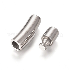 Tarnish Resistant 304 Stainless Steel Bayonet Clasps&nbsp;STAS-L238-004B-P