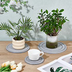 3Pcs 3 Styles Diatomaceous Earth Flower Pot  Pads&nbsp;DIY-OC0014-84A