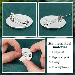Blank Dome Brooch Making Kit&nbsp;DIY-UN0005-11A