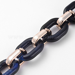 Imitation Gemstone Style Acrylic Handmade Cable Chains&nbsp;AJEW-JB00517-07