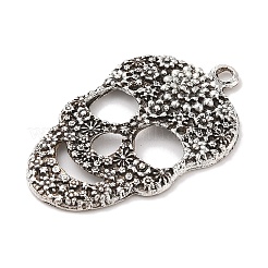 Day of the Dead Ornaments Tibetan Style Sugar Skull Pendants&nbsp;X-TIBEP-22828-AS-NR