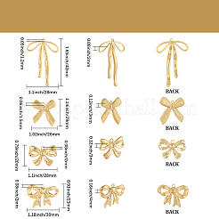 16Pcs 4 Styles Ion Plating(IP) 304 Stainless Steel Pendants&nbsp;STAS-BBC0007-65