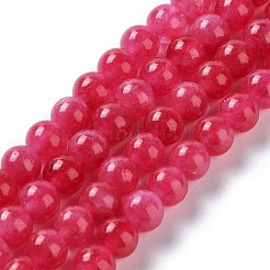 Dyed Natural Malaysia Jade Beads Strands&nbsp;G-G021-02A-08