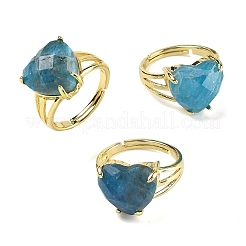 Brass Cuff Open Rings&nbsp;RJEW-D347-01G-12