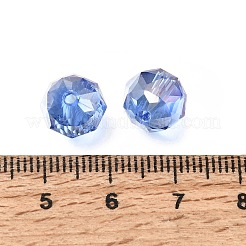 Electroplate Transparent Round Glass Beads&nbsp;GL-CBA6A73-AB06